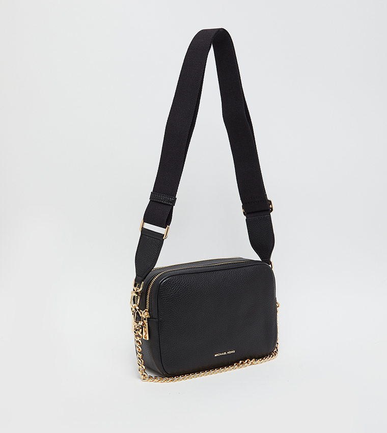 Monogram Patterned Flap Shoulder Bag