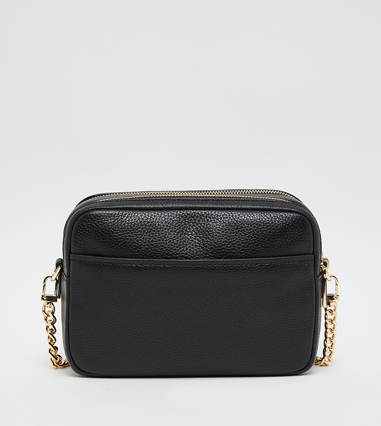 Monogram Patterned Flap Shoulder Bag