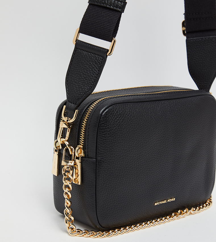 Monogram Patterned Flap Shoulder Bag