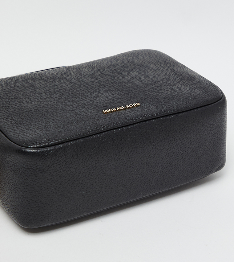 Monogram Patterned Flap Shoulder Bag