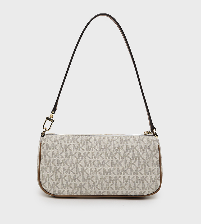 ZOE Monogram Patterned Front Pocket Shoulder Bag
