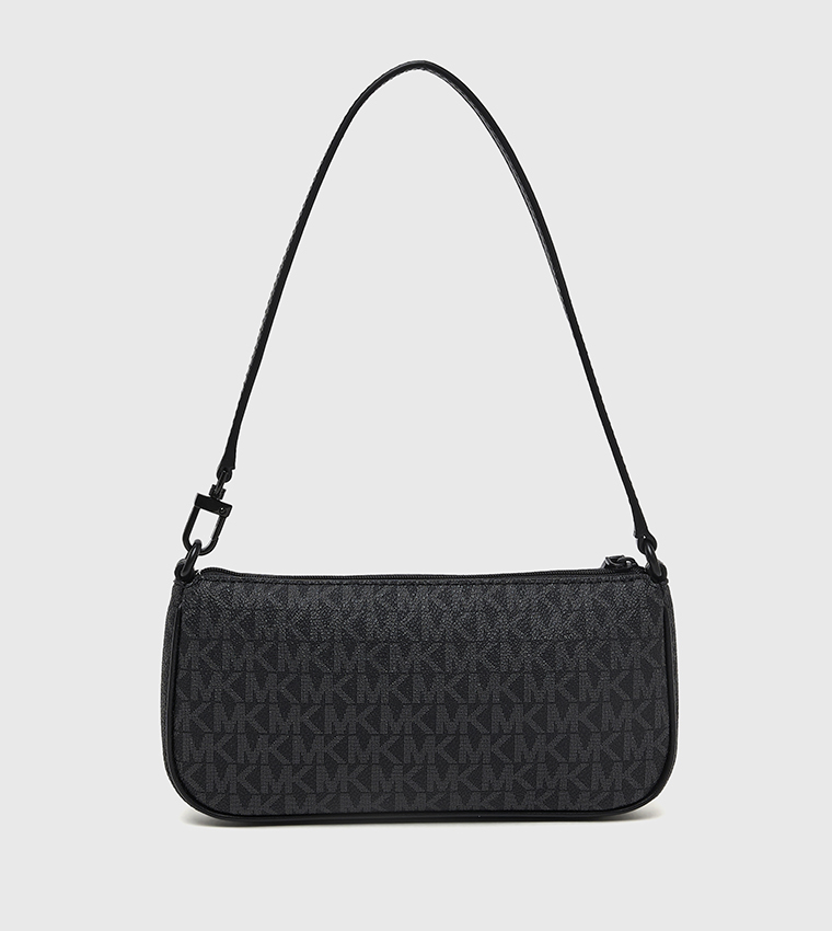 ZOE Monogram Patterned Front Pocket Shoulder Bag