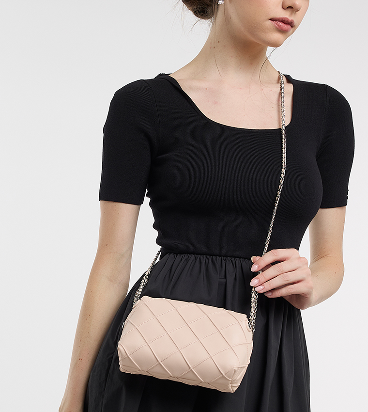 FLEMING Textured Crossbody Bag
