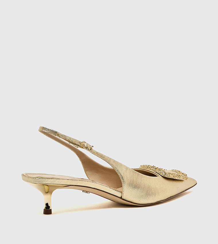 KAMMIE Embellished Slingback Pumps