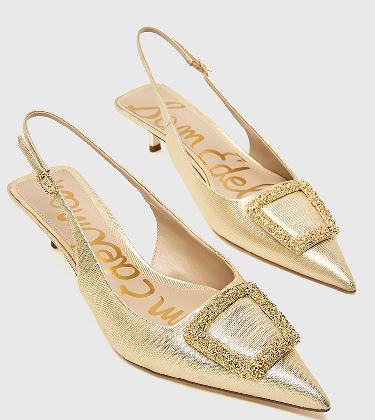 KAMMIE Embellished Slingback Pumps