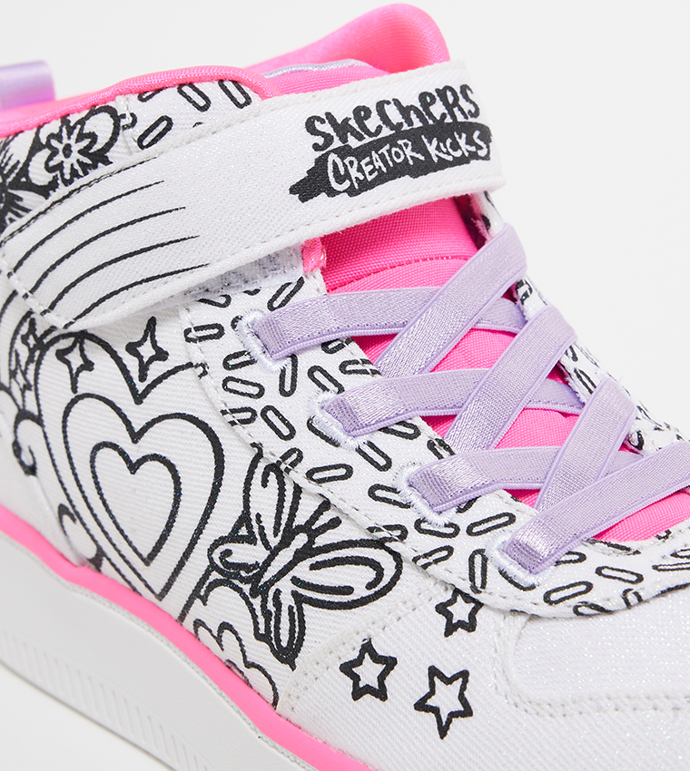 SPORT COURT 92 Printed Velcro Closure Sneakers