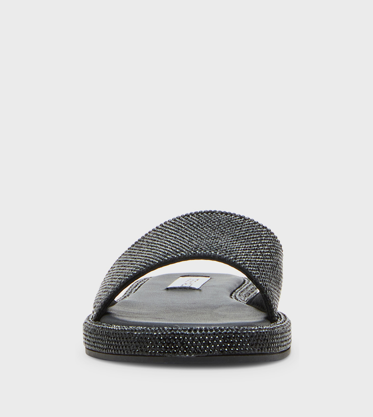 Steve Madden  Flat Sandals - Black Flat Sandals