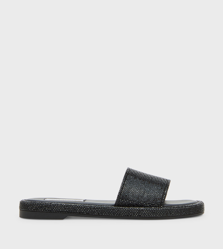 Steve Madden  Flat Sandals - Black Flat Sandals