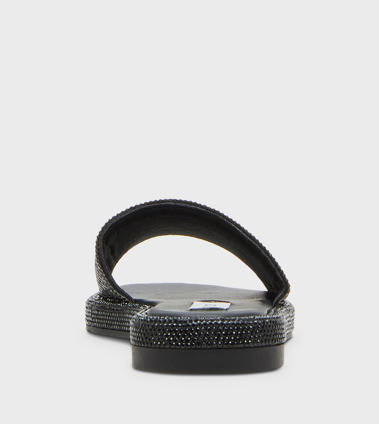 Steve Madden  Flat Sandals - Black Flat Sandals