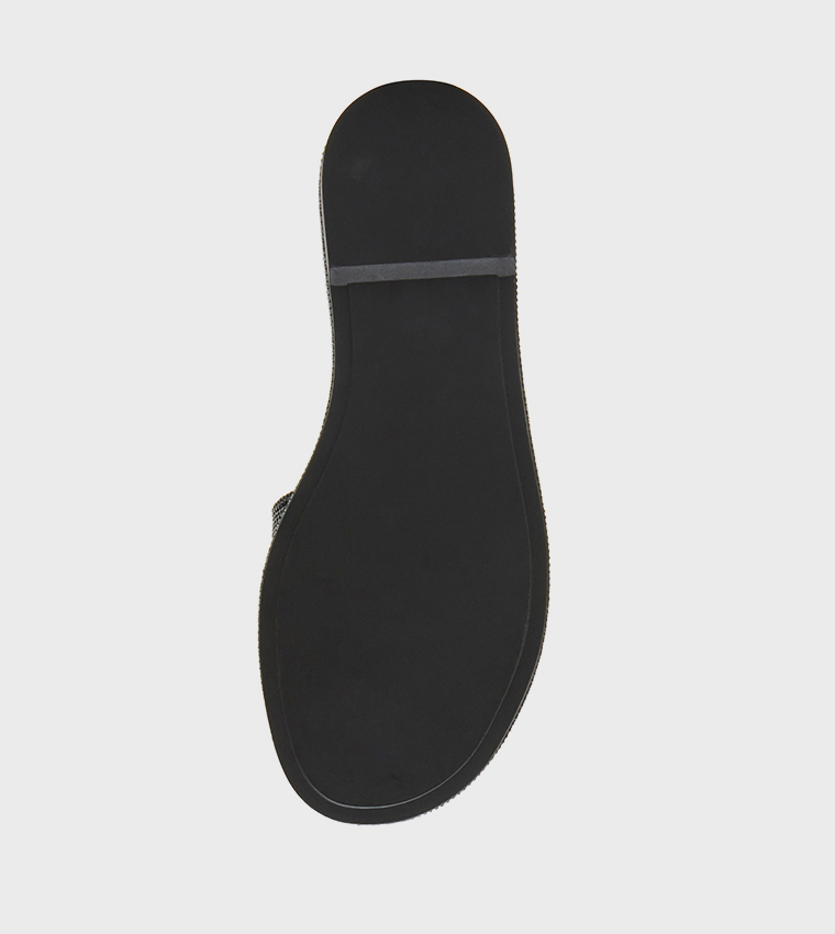 Steve Madden  Flat Sandals - Black Flat Sandals