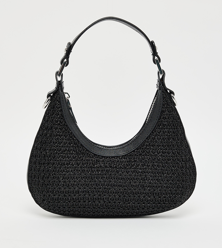 BASCEND Raffia Hobo Bag