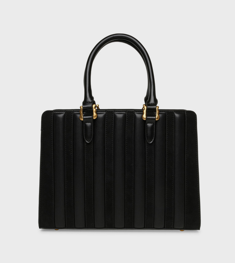 BLINGER Logo Detail Puffer Tote Bag