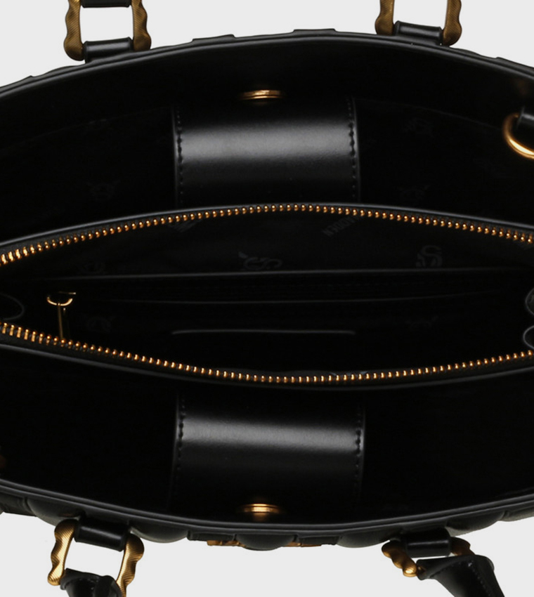 BLINGER Logo Detail Puffer Tote Bag