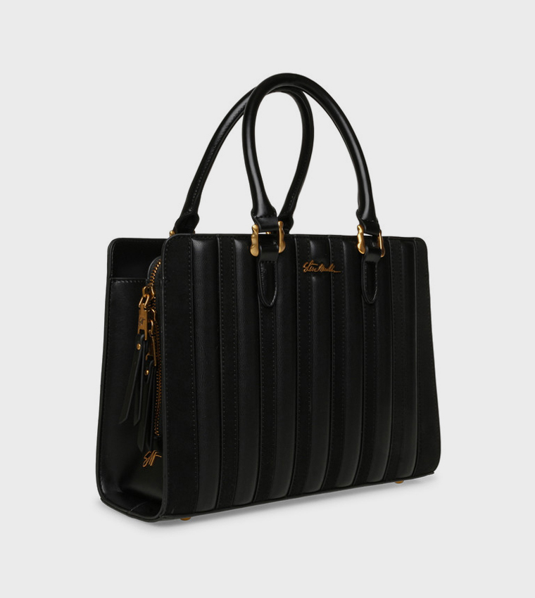 BLINGER Logo Detail Puffer Tote Bag