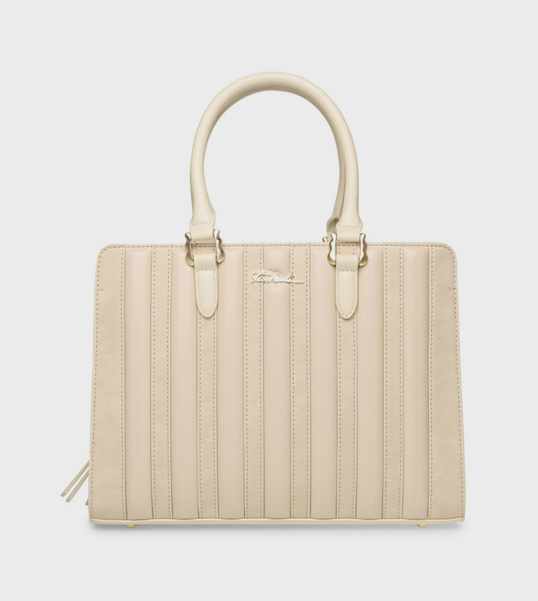 BLINGER Logo Detail Puffer Tote Bag