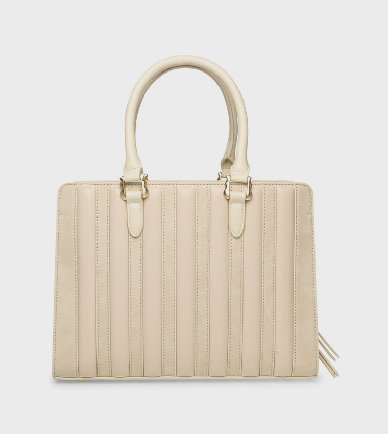 BLINGER Logo Detail Puffer Tote Bag