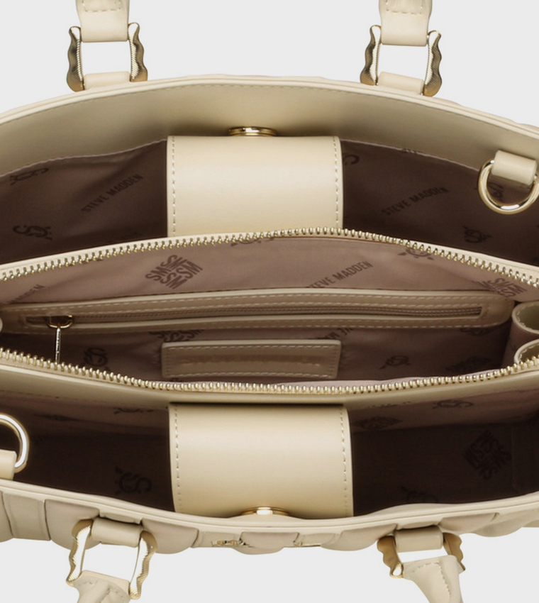 BLINGER Logo Detail Puffer Tote Bag