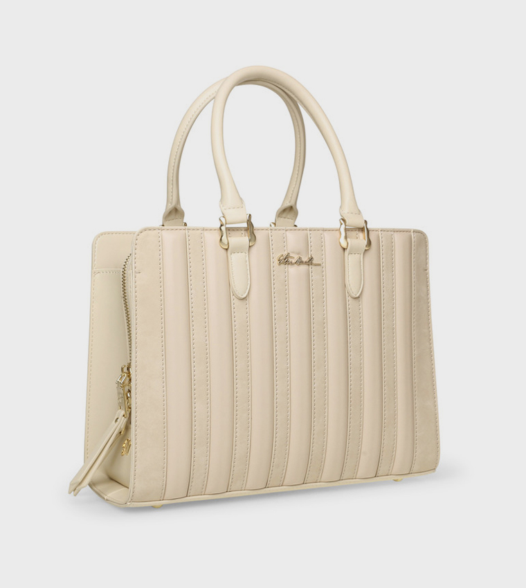 BLINGER Logo Detail Puffer Tote Bag