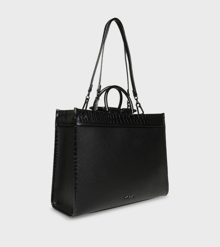 BPRESLEE Textured Handheld Bag with Sling