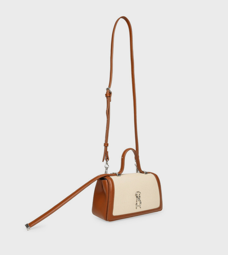 BQUILL Logo Detail Top Handle Bag