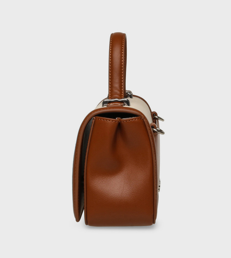 BQUILL Logo Detail Top Handle Bag