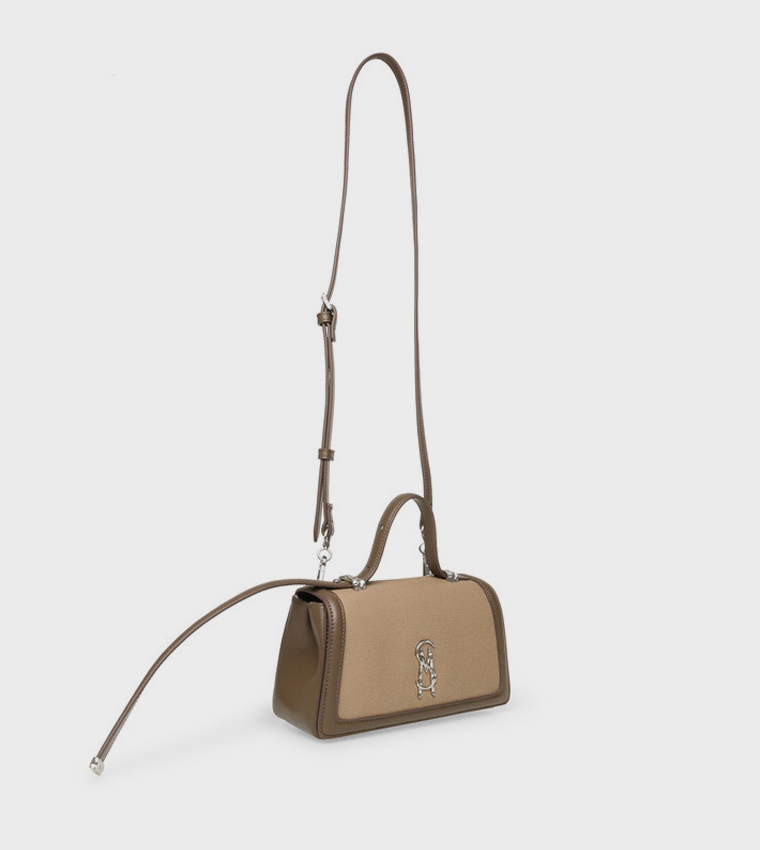 BQUILL Logo Detail Top Handle Bag