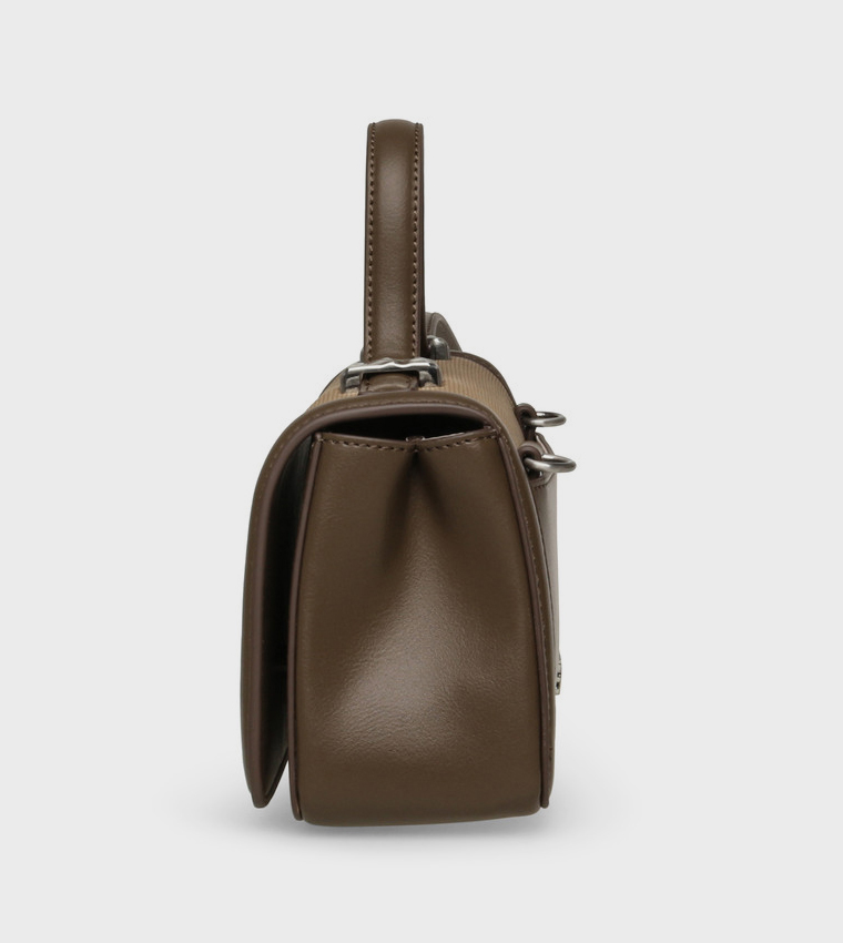 BQUILL Logo Detail Top Handle Bag