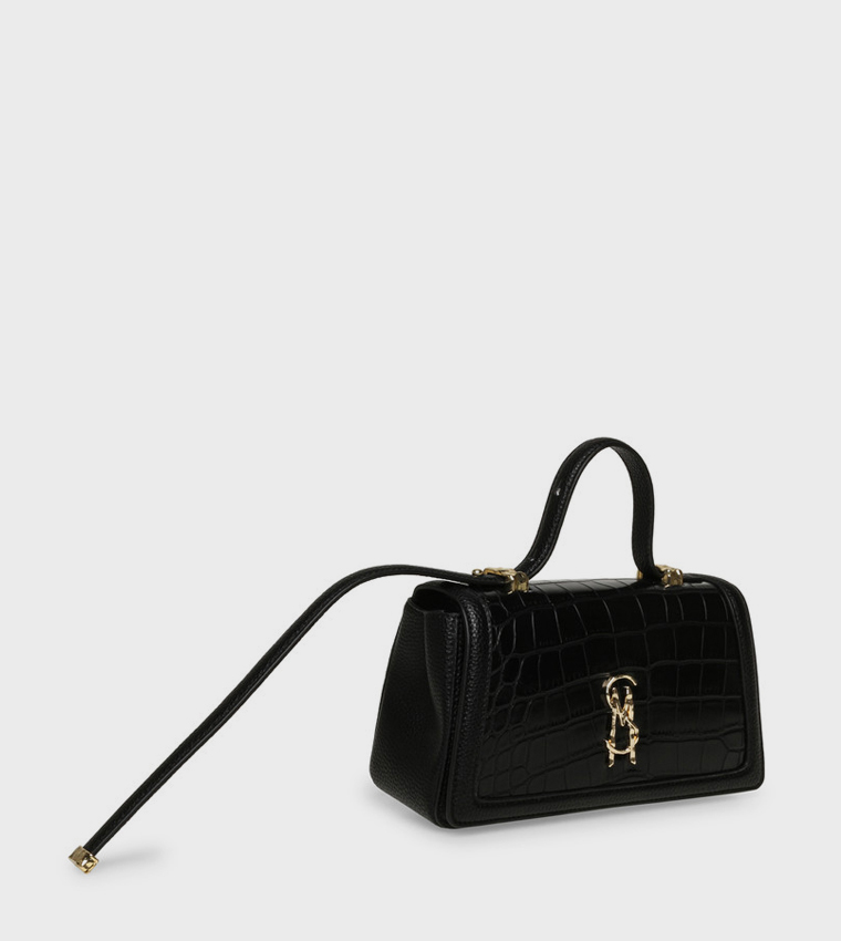 BQUILL-C Logo Detail Top Handle Bag