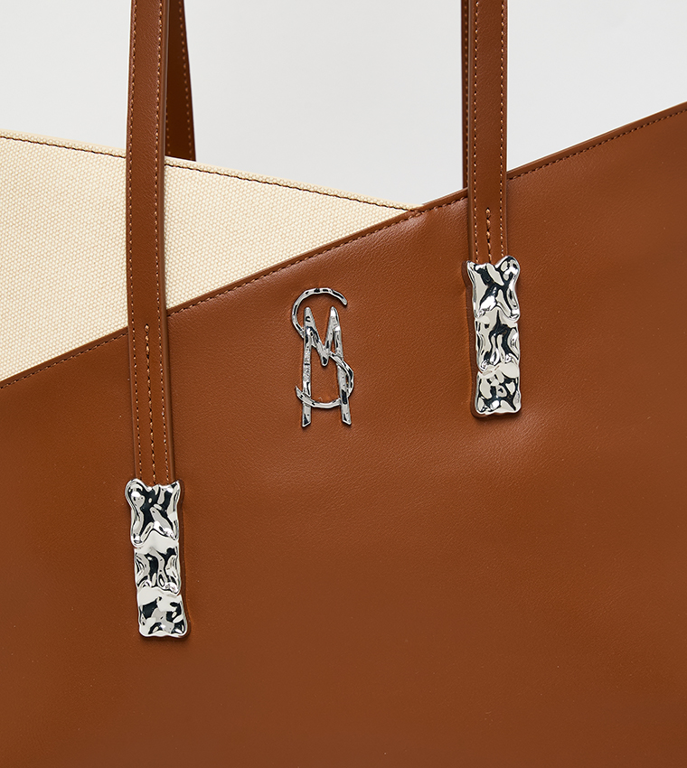 BELIOTT Color Block Tote Bag