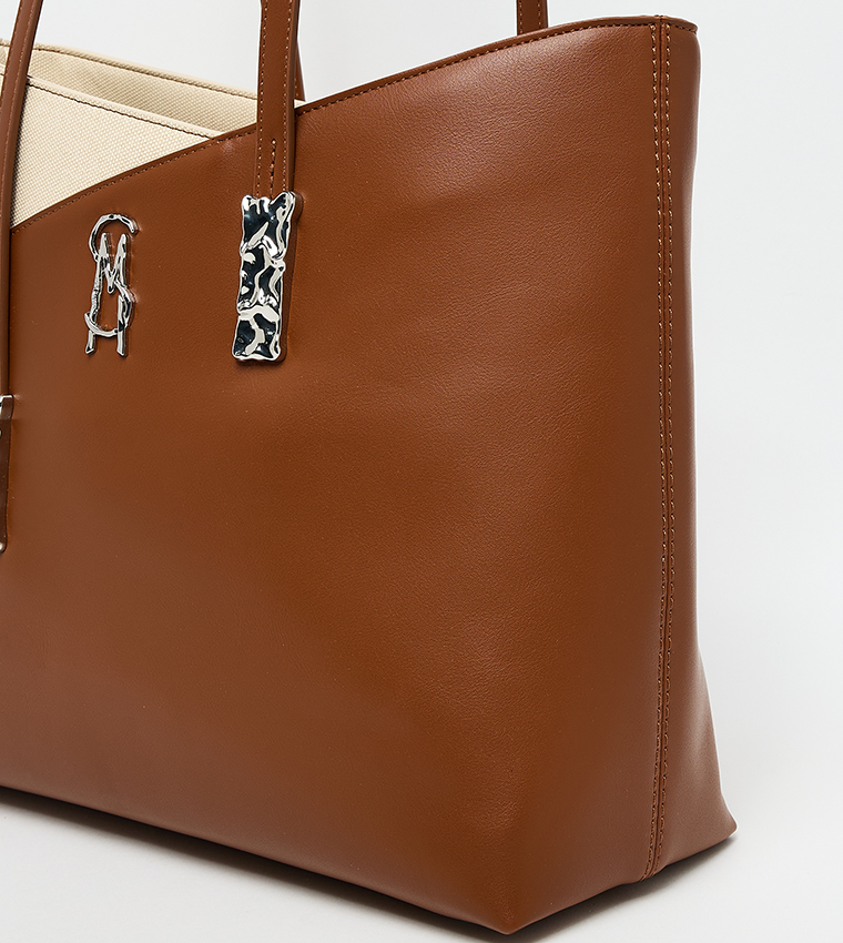 BELIOTT Color Block Tote Bag