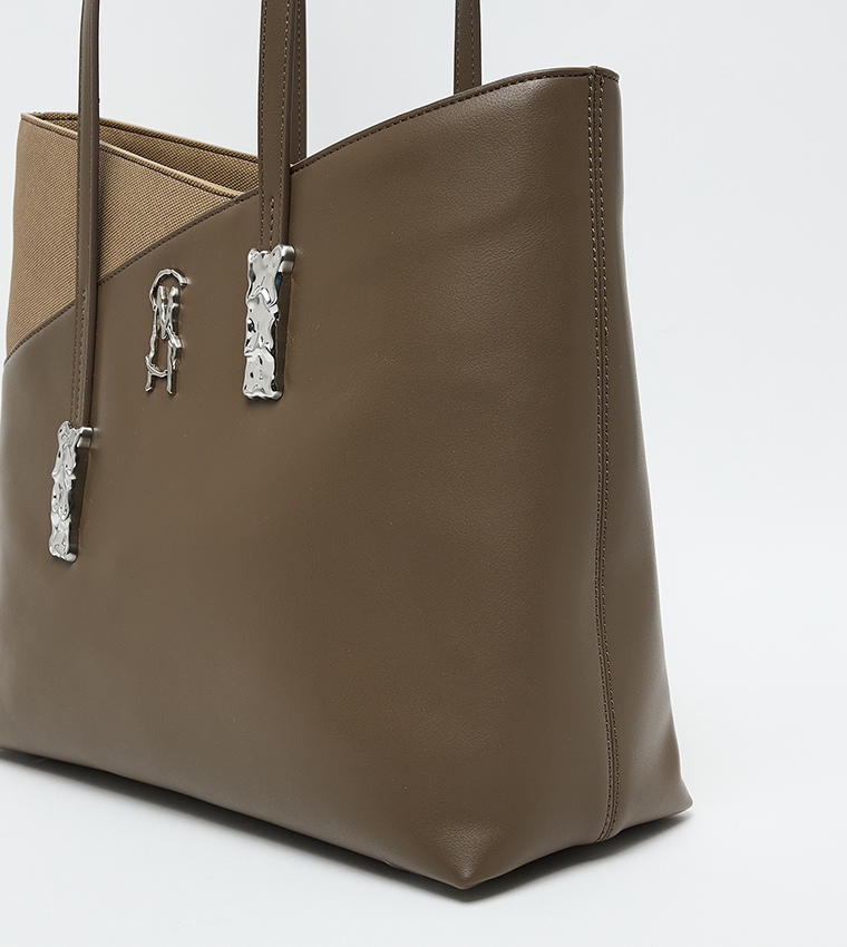 BELIOTT Color Block Tote Bag