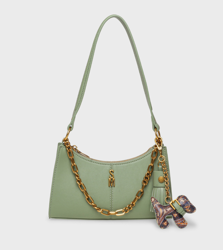BMIKA-C Chain Detail Shoulder Bag