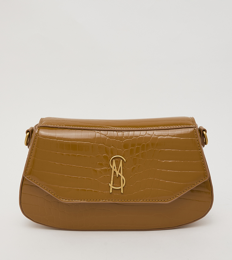 BLYON-E Textured Flap Shoulder Bag