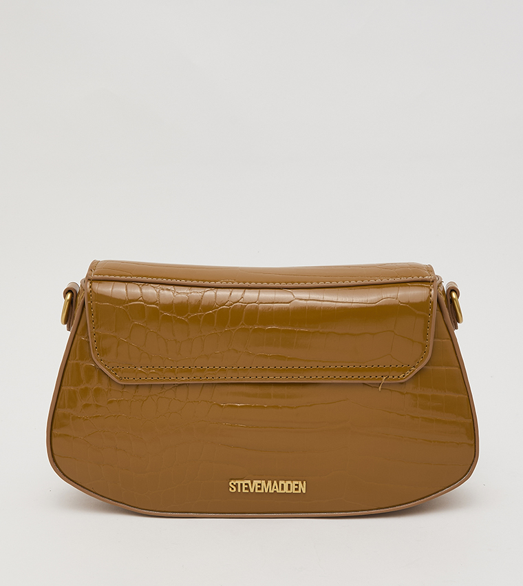 BLYON-E Textured Flap Shoulder Bag
