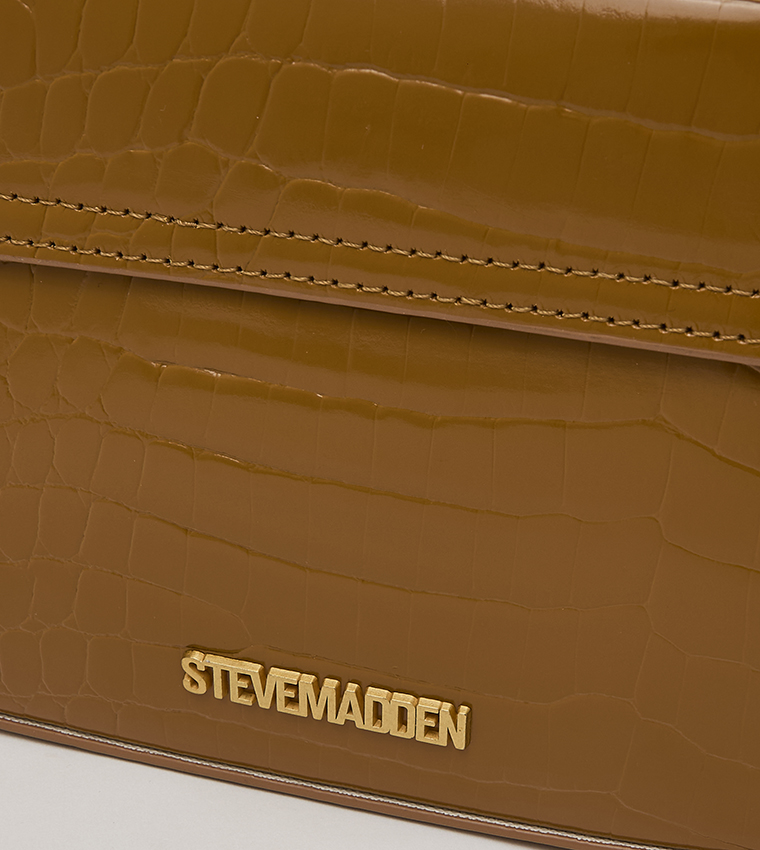 BLYON-E Textured Flap Shoulder Bag