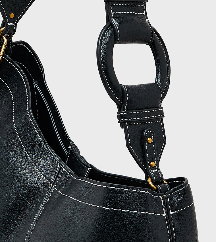 CROSBY Textured Shoulder Bag