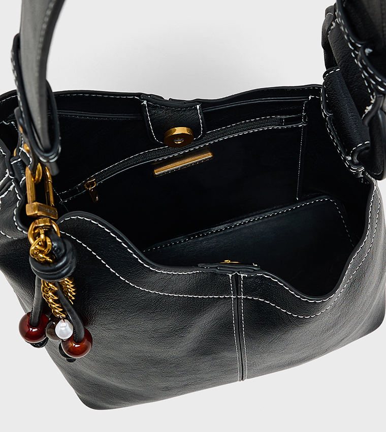 CROSBY Textured Shoulder Bag
