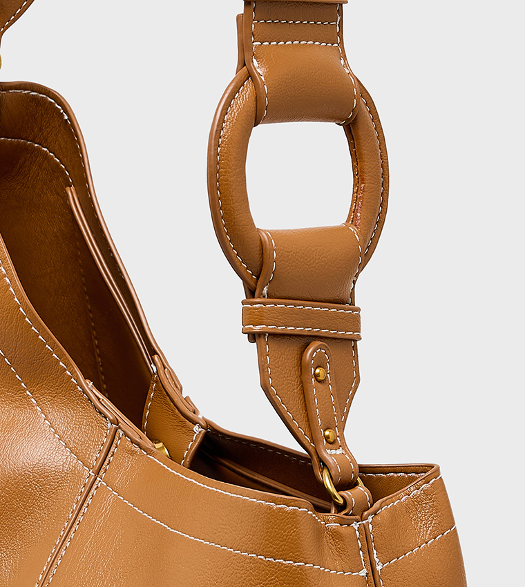 CROSBY Textured Shoulder Bag