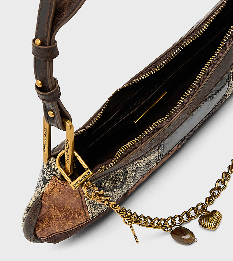 BSLOANE-P Snake Print Shoulder Bag