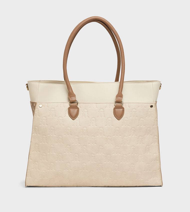 BMARIO-M Embossed Tote Bag Set