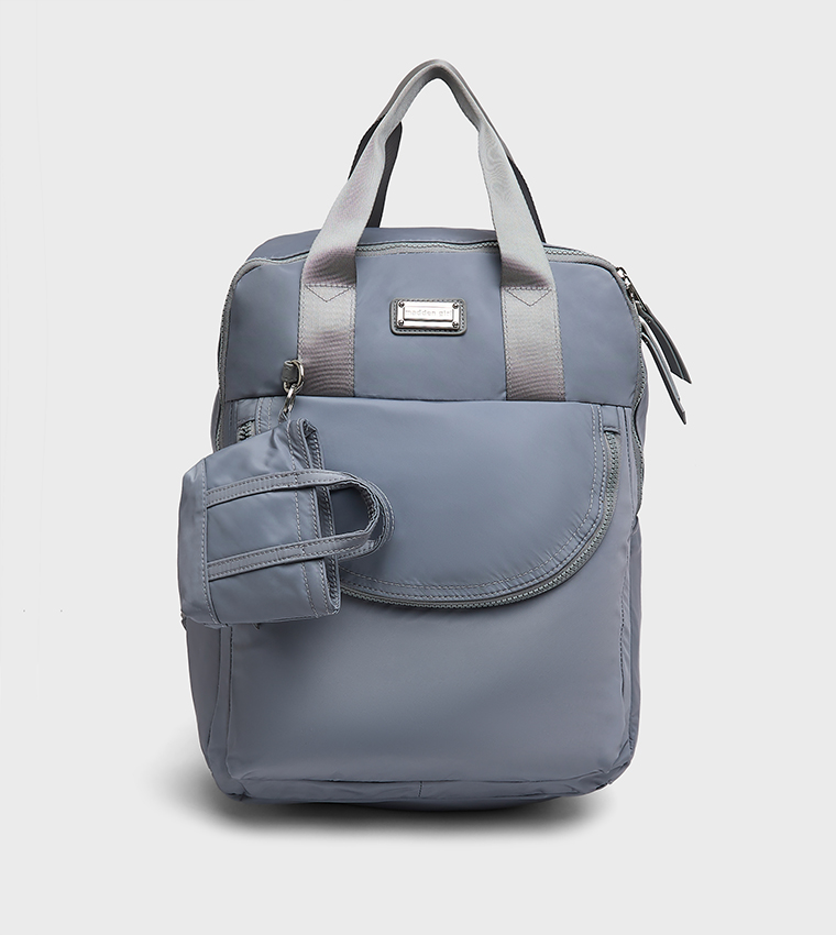 Solid Front Pocket Convertible Backpack