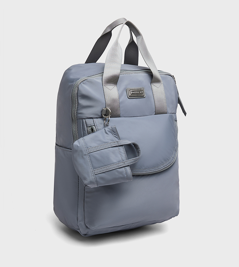 Solid Front Pocket Convertible Backpack