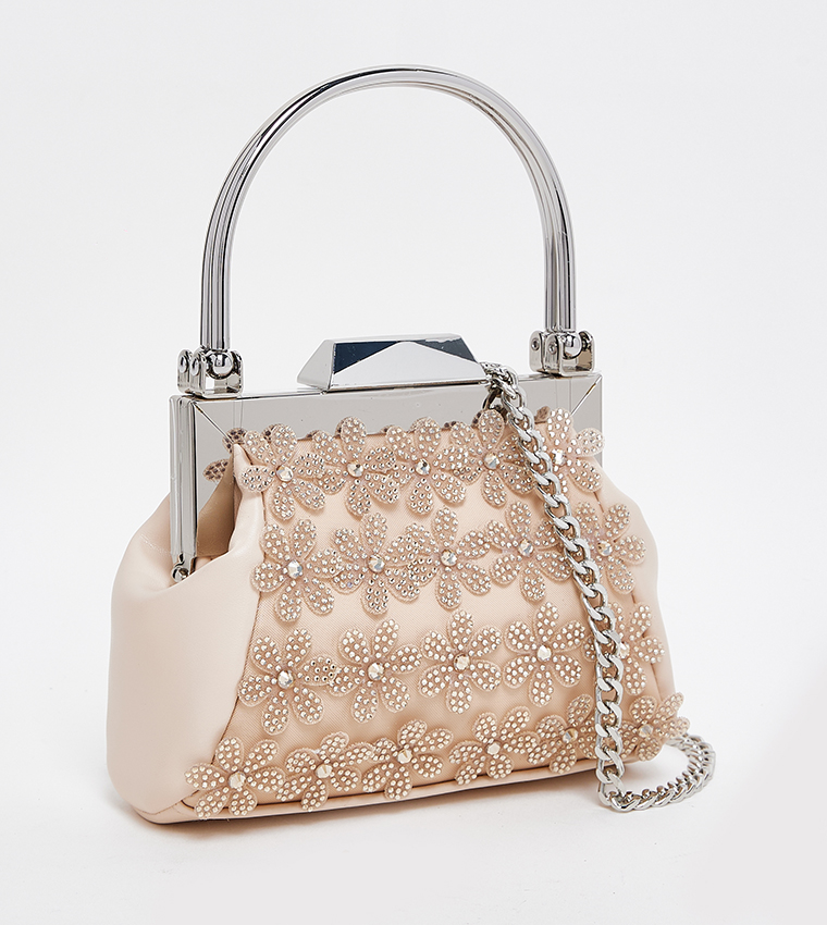 BSEHARA Embellished Top Handle Bag