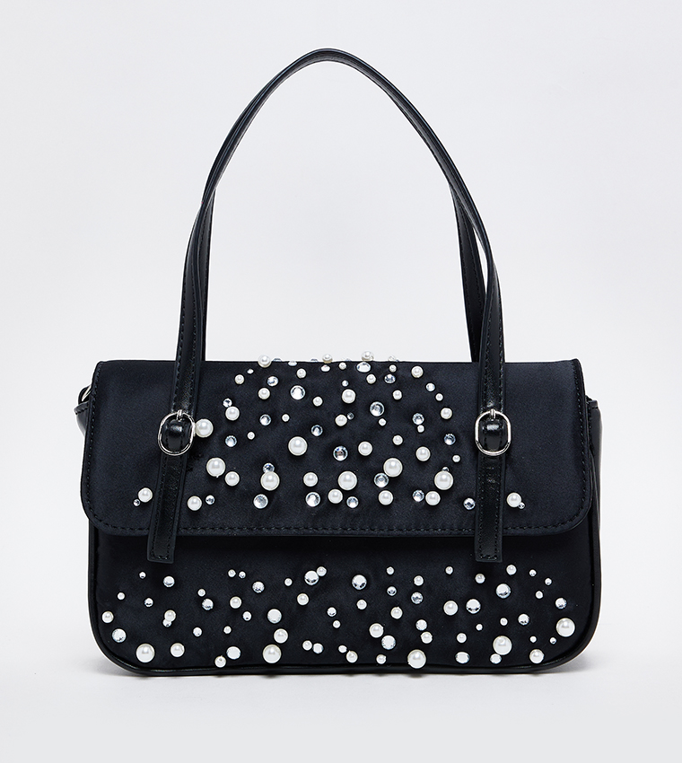 BVIEWZ Embellished Shoulder Bag