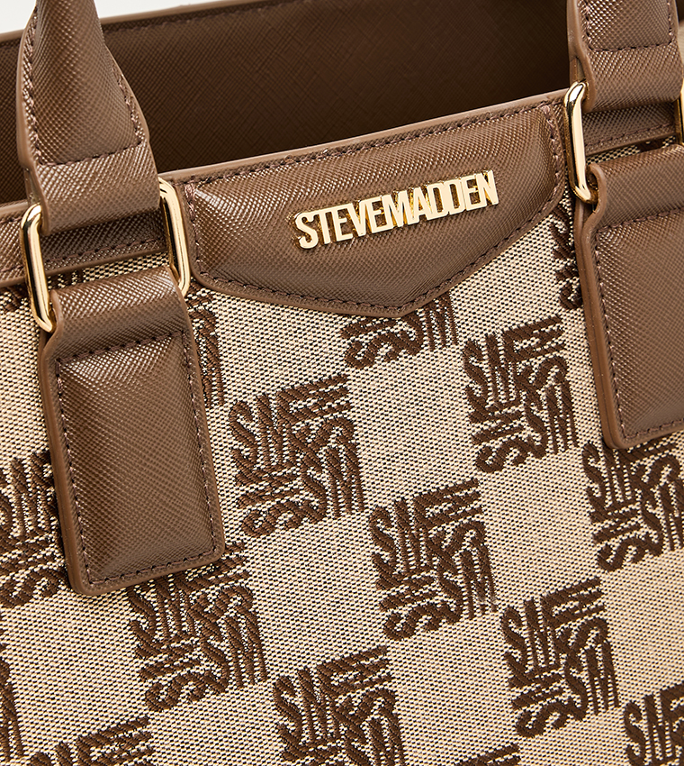 Monogram Patterned Tote Bag