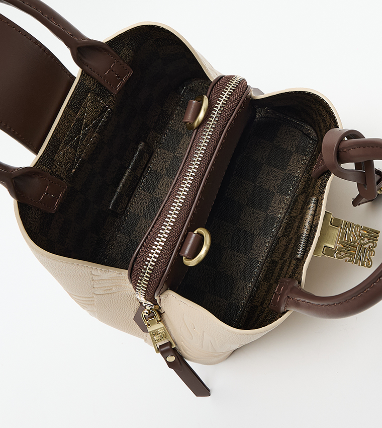 BTENOR-S Textured Satchel Bag