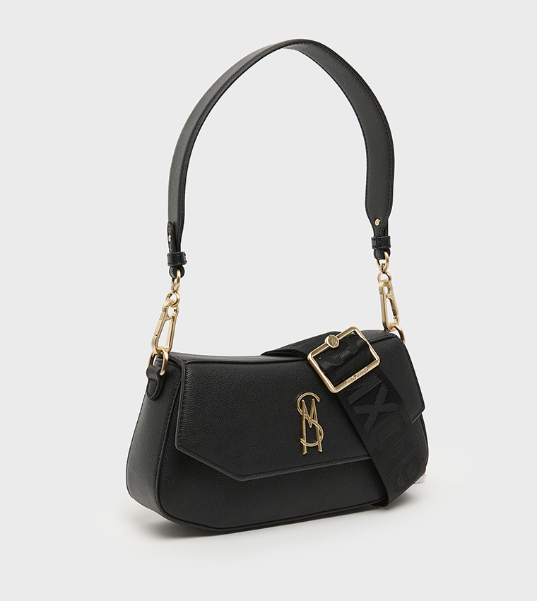 BLYON Textured Flap Shoulder Bag