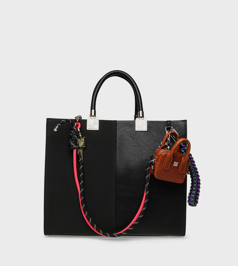 BCHLOEY Color Block Tote Bag