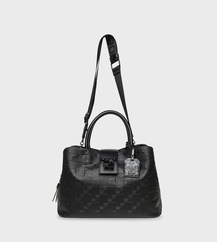 BKESS-C Monogram Patterned Satchel Bag