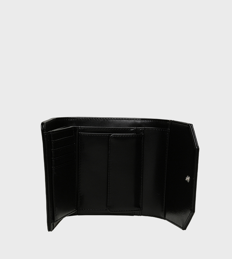 BLYDA Logo Detail Flap Wallet